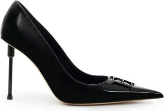 Elisabetta Franchi Dames, Schoenen, Zwart, Maat: 38 EU Leer