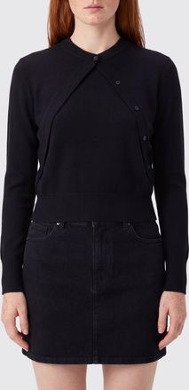 Pinko Pure Wool Crewneck Jumper with Long Sleeves and Ribbed Trim