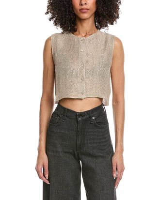 Leset Stella Linen-Blend Vest