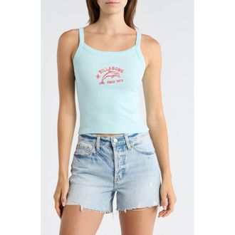 Billabong Day Trip Forever Graphic Rib Knit Tank in Clearwater at Nordstrom, Size X-Large