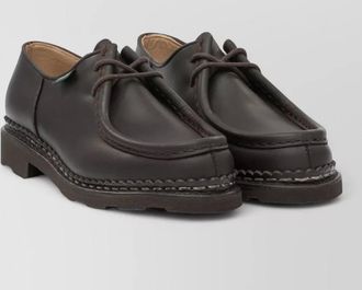 Paraboot leather lace-up loafers