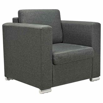 vidaXL Vidaxl - Sill&oacute;n De Tela Gris Oscuro