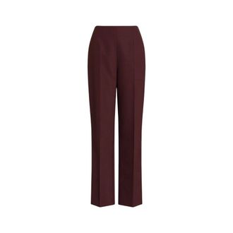 Alberta Ferretti Classic Straight-leg Trousers - female - Alberta Ferretti - Straight Trousers - Red - XS - Trousers