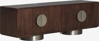 Sklum Mueble Tv En Madera De Mango Y Acero Inoxidable Melisand Sklum 180 X 40 Cm