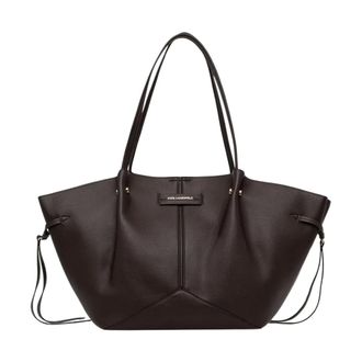 Karl Lagerfeld K/Pierced Medium Tote - Dames - Tassen - Bruin - Maat: ONE Size Leer