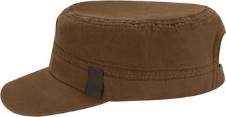 Chillouts Army Cap CHILLOUTS Dublin Hat, Herren, braun, Canvas, Baumwolle, Caps Army Cap, Gr&ouml;ssenverstellbar, temperatur- und feuchtigkeitsregulierend