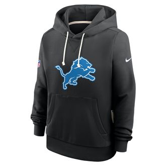 Nike Detroit Lions Alt Pack Nike Womens Dri-FIT NFL Pullover Hoodie in Black | 03C300A9J-V4T