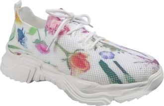 Generic Ladies Slip on Trainers Arch Support Sport Shoes Womens Sneakers Striped Mesh Comfortable Casual Shoes Womens Sneakers Walking Womens White (White, 4.