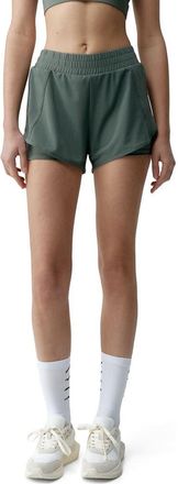 Born Living Yoga Padma 2.0 Performance Sports Short in Tea at Nordstrom, Size X-Small