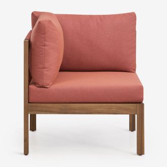Sklum M&oacute;dulo Esquinero Para Sof&aacute; Modular De Jard&iacute;n En Madera De Acacia Branson Sklum
