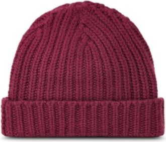 Warm-Me Cashmere Muts - Heren - Hoeden - Rood - ONE Size - Kasjmier - Accessoires
