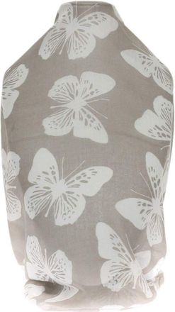 Girly HandBags Womens Butterfly Print Neck Scarf Shawl Grey