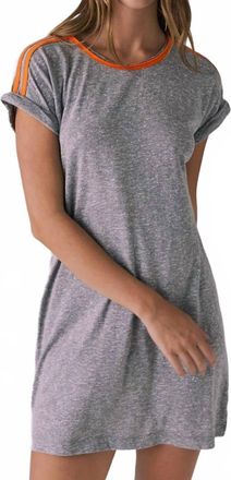 Chaser T-Shirt Mini Dress In Grey