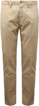 Siviglia Geruite broek in tonale print - Heren - Chinos - Beige - W34 - Broeken