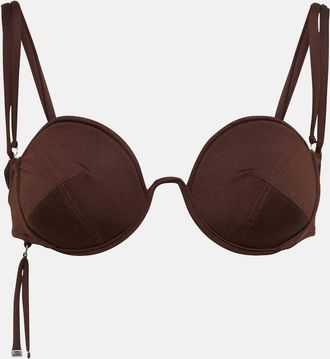 Jacquemus Le Haut Aouro bikini top