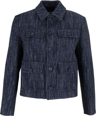 Circolo 1901 Giacca Corta Li/Co - Dames - Jassen - Blauw - Maat: XS Katoen