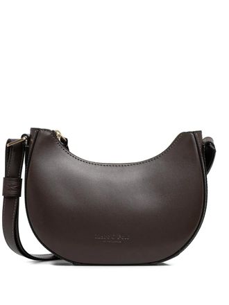 Marc O'Polo topstitched zip bag - Brown