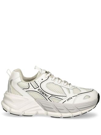 Iceberg panelled sneakers - women - Leather - 38 - White