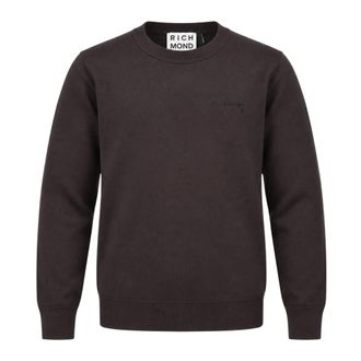 John Richmond Jersey de Lana Cuello Redondo - Knitwear - Hombre - Marr&oacute;n - 2XL