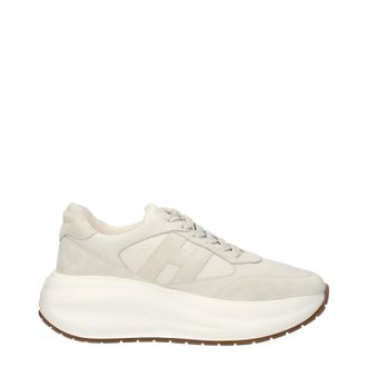 Hogan Damens Sneakers Leder Beige/Elfenbein