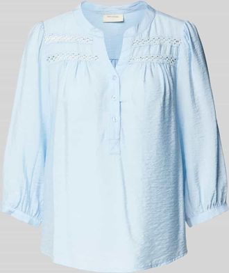 Freequent Regular Fit Bluse mit 3/4-Arm Modell Driva in Hellblau, Größe XS