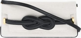 Amato Daniele Canvas Shoulder Bag NODO with Leather Detail Amato Daniele