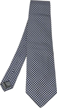 Gianfranco Ferre Cravatta in seta a quadri - Blu