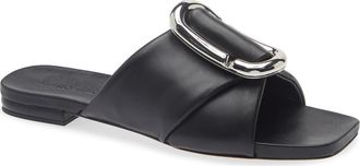 Marc Jacobs The Pop J Marc Slide Sandal in Black at Nordstrom, Size 37