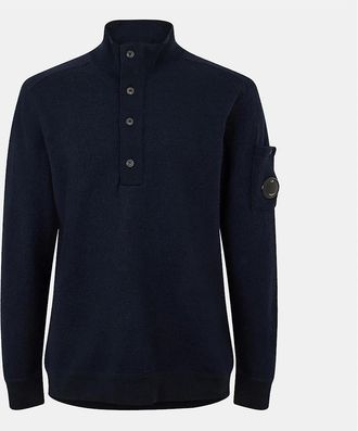 C.P. Company Mens Mens Crew Neck Jumper - Black - Size: 36