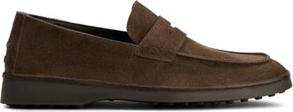 Tod's Ideal Gomma loafers - men - Calf Leather/Calf Suede/Rubber - 10.5 - Brown