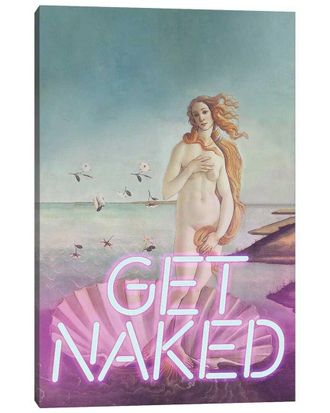 iCanvas Get Naked Neon By Bona Fidesa Wall Art