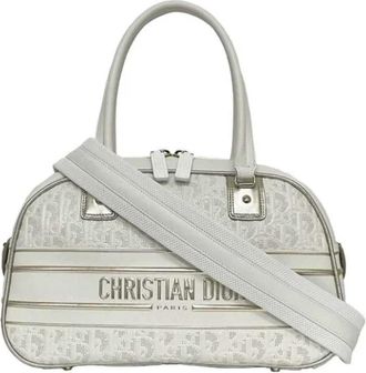 Dior Pre-owned Fabric dior-bags - Dames - Vintage Handtas - Grijs - ONE Size - Leer - Vintage