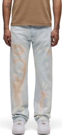 Hudson Wes Classic Straight Leg Jeans in Bleached Cloud at Nordstrom, Size 29