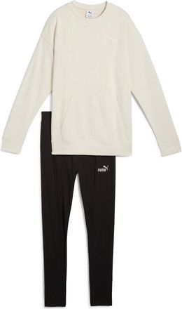 Puma Trainingsanzug PUMA RELAXED SWEAT SUIT TR, Damen, Gr. XL, weiss (alpine snow), Sweatware, Obermaterial: 68% Baumwolle, 32% Polyester, unifarben, relax