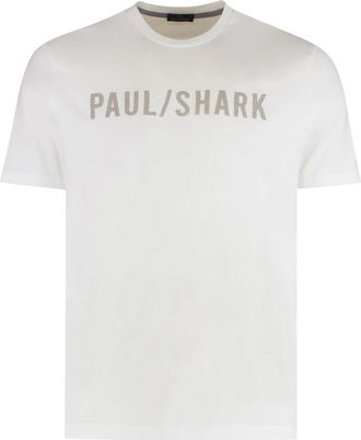Paul & Shark T-Shirts - Heren - T-shirts - Wit - S - Tops