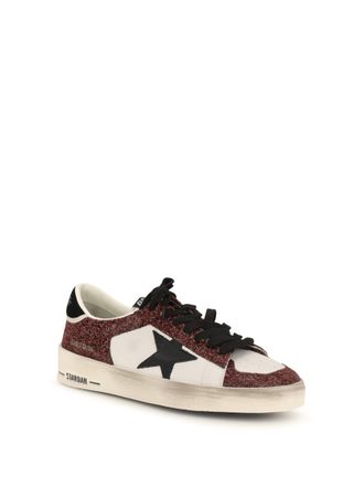 Golden Goose Womens Stardan Sneakers Milk-Bordeaux-Black Milk/bordeaux/black