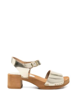 Bosabo Cuir Daim Medium Heel T. 050 Sandals