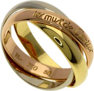 Cartier Trinity Yellow Gold (18K) Pink Gold (18K) White Gold (18K) Band Ring (Pre-Owned)