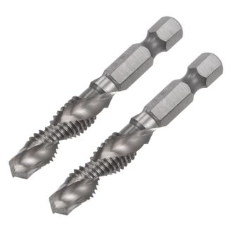 OEM Juego Combinado De Brocas Y Machos De Roscar De 30 Piezas, V&aacute;stago Hexagonal De 1/4, M8 X 1.25, Acero De Alta Velocidad 4341, Herramienta De Roscado C
