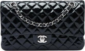 Chanel Pre-owned Double Flap Shoulder Bag - Dames - Vintage Schoudertas - Zwart - ONE Size - Leer - Vintage
