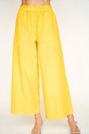 Mirth Paperbag Waist Pant In Canary