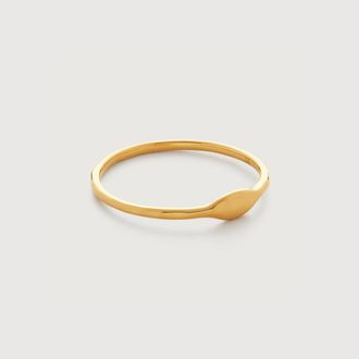 Monica Vinader Gold Siren Muse Slim Ring