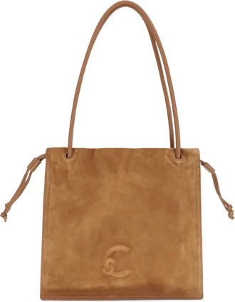 Coccinelle Borsa a spalla con logo goffrato - Marrone