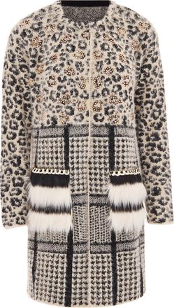 Faina Vest Dames beige/ zwart