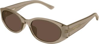 Balenciaga BB0369SK Asian Fit 006 Womens Sunglasses Brown Size 55