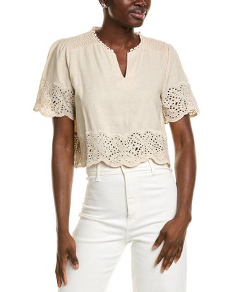 Ellen Tracy Linen-Blend Shirt