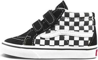 Vans (TD) Vans Sk8-Mid Reissue V Checkerboard - Black White VN00018WHRK