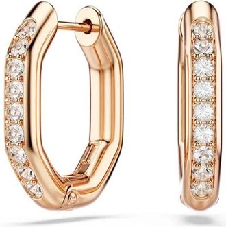 Swarovski Accessoires, Dames, Geel, ONE Size, Dextera Hoop Oorbellen