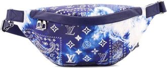 Louis Vuitton Marsupio Discovery Bumbag Limited Edition in pelle con monogramma - Blu