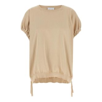 Nude Blouses, female, Beige, S, Knitted T-Shirt
